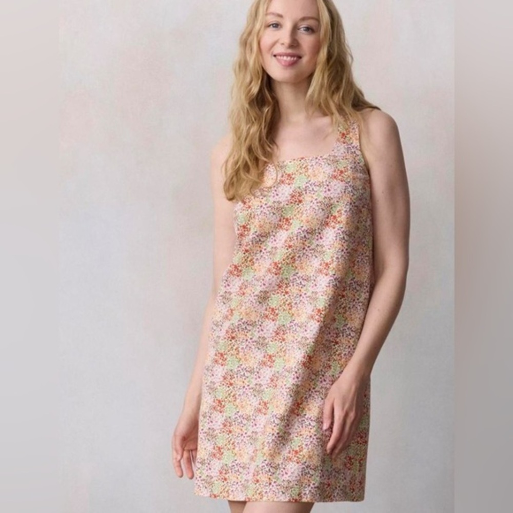 NEW…LC Lauren Conrad Square Neck Floral Shift Dress
